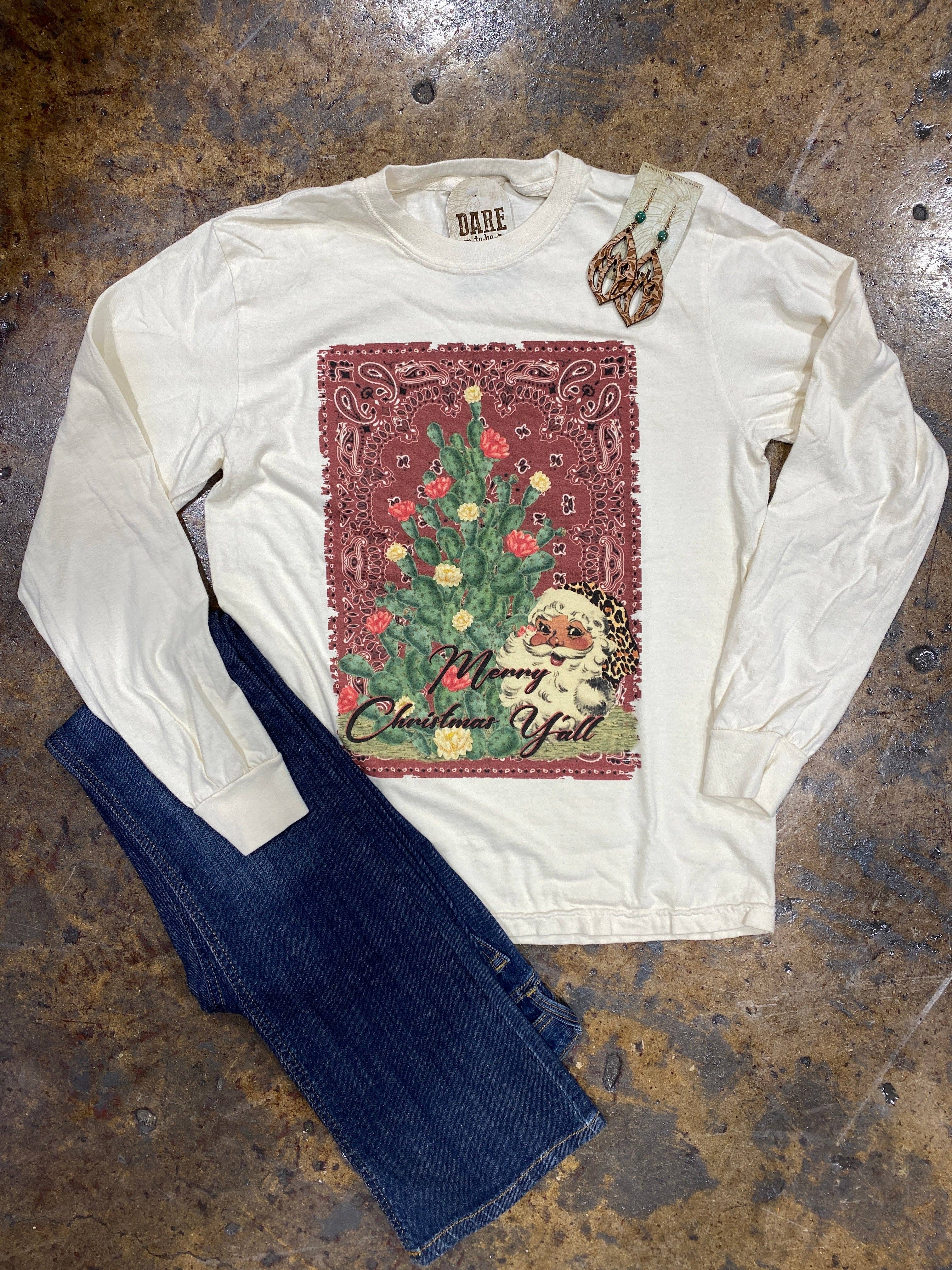 Bandana Christmas Long Sleeve Tee