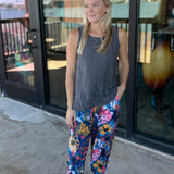 Navy European Crush Pant