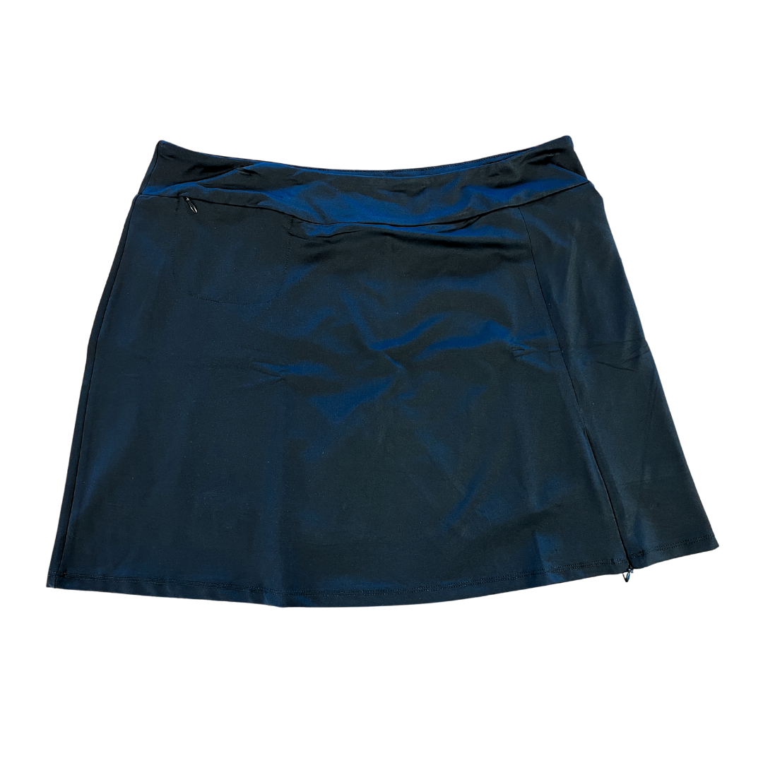 Black Zip Skort