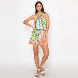 Tropical Cotton Top & Shorts Set