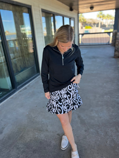 Swirls Neutral Flounce Skort