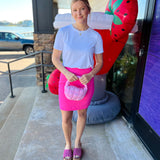 Clear Pink 19' Skort