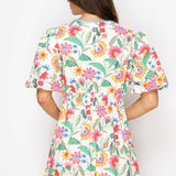 Flower Print Midi Dress