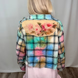 Pink Plaid Rose Jacket