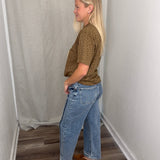 Plus Pleats Barrel Jean