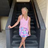 Seaglass Pink V-Neck Tank