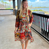 Yellow Silk Layer Dress