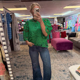 Tummy Control High Rise Relaxed Flare Jeans