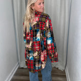 Zig Zag Pattern Flannel
