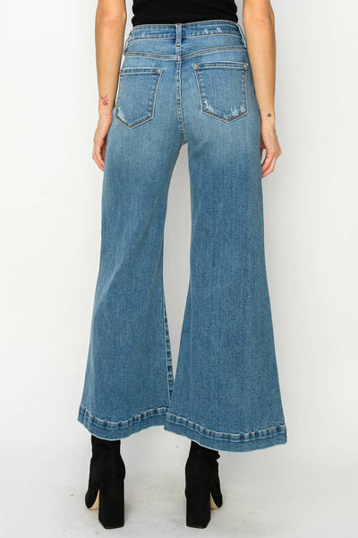 HIGH RISE CROP PALAZZO JEANS: 3 (25)