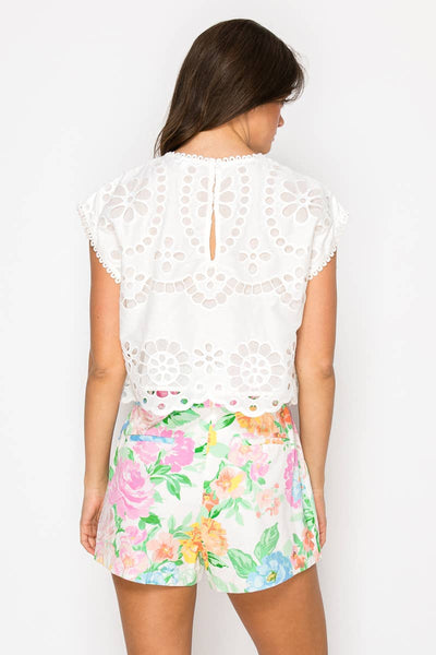 Garden Print Shopper Bag Shorts