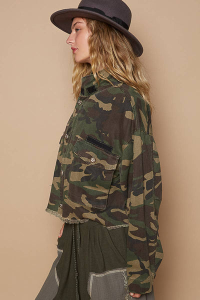 semi-cropped camo jacket