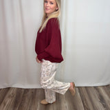 Camo Plus High Rise Low Curve Barrel Jean