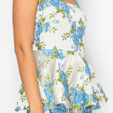 Blue Flower Romper