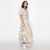 Flower Print Midi Dress