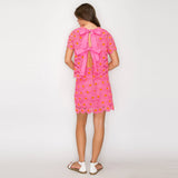 Pink Daisy Lace Mini Skirt