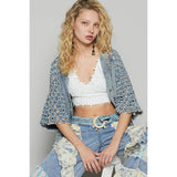 Short Sleeve Denim Twill Jacket