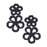 Tahiti Raffia Statement Earrings