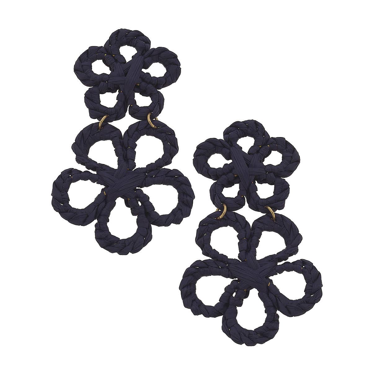 Tahiti Raffia Statement Earrings