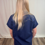 Stretch Cap-Sleeve Shirt