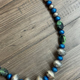 Blue Green Tibetan Necklace