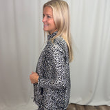 Neutral Leopard Zip Jacket