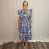 Kavita Blue Midi Dress