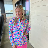 KLMU High neck zip up pullover