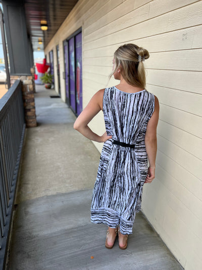 Black Crinkle Dress