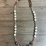 Brown Polka Dot Necklace