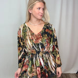 Floral Crushed Velvet Top