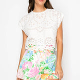 Garden Print Shopper Bag Shorts