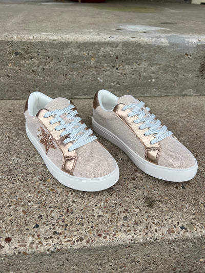 Supernova Rose Gold Shimmer Sneakers