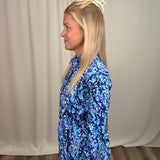 Vines Blue Zip Jacket
