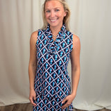 Blues Seahorse V-neck Tank
