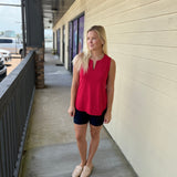 Crimson SlvLess Keyhole