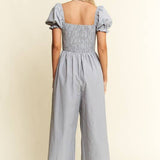 STRIPE PRINT JUMPSUIT