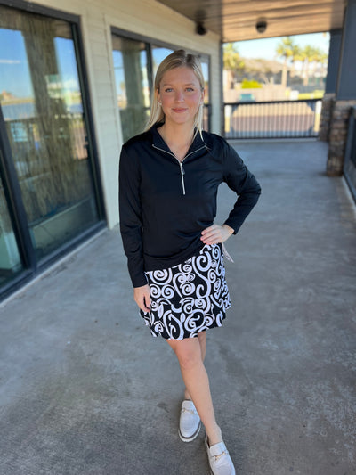 Swirls Neutral Flounce Skort