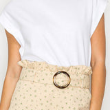 Little Wild Flower Print Twill Shorts