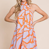 halter neck short sundress