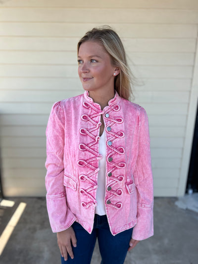 Pink Vintage Denim Jacket