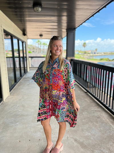 Multi Silk Dress