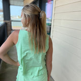 Clear Lime kate tank