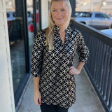 Blk/Gold Travel Tunic