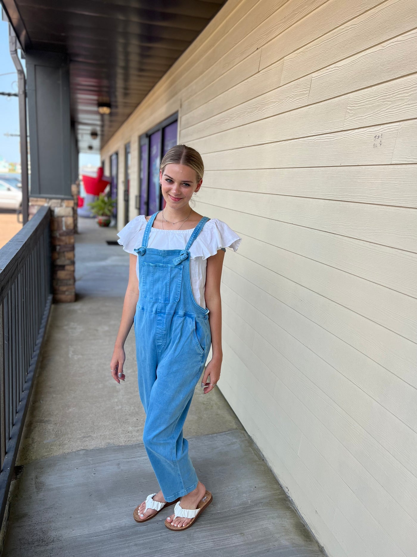 Ocean Blue Zenana Overalls