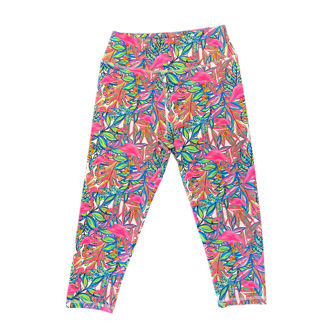 Flamingo Print Leggings