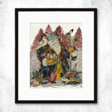 SANTA CLAUS Vintage 16 X 20