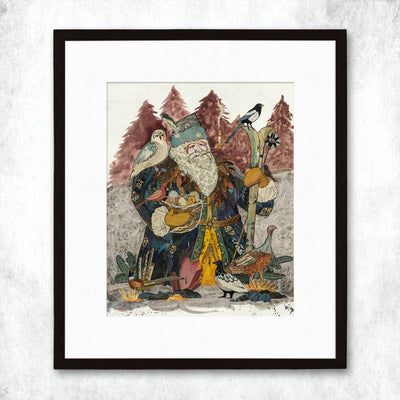 SANTA CLAUS Vintage 16 X 20