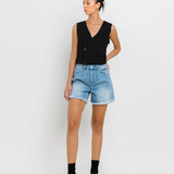 SUPER HIGH RISE PLEATS SHORTS