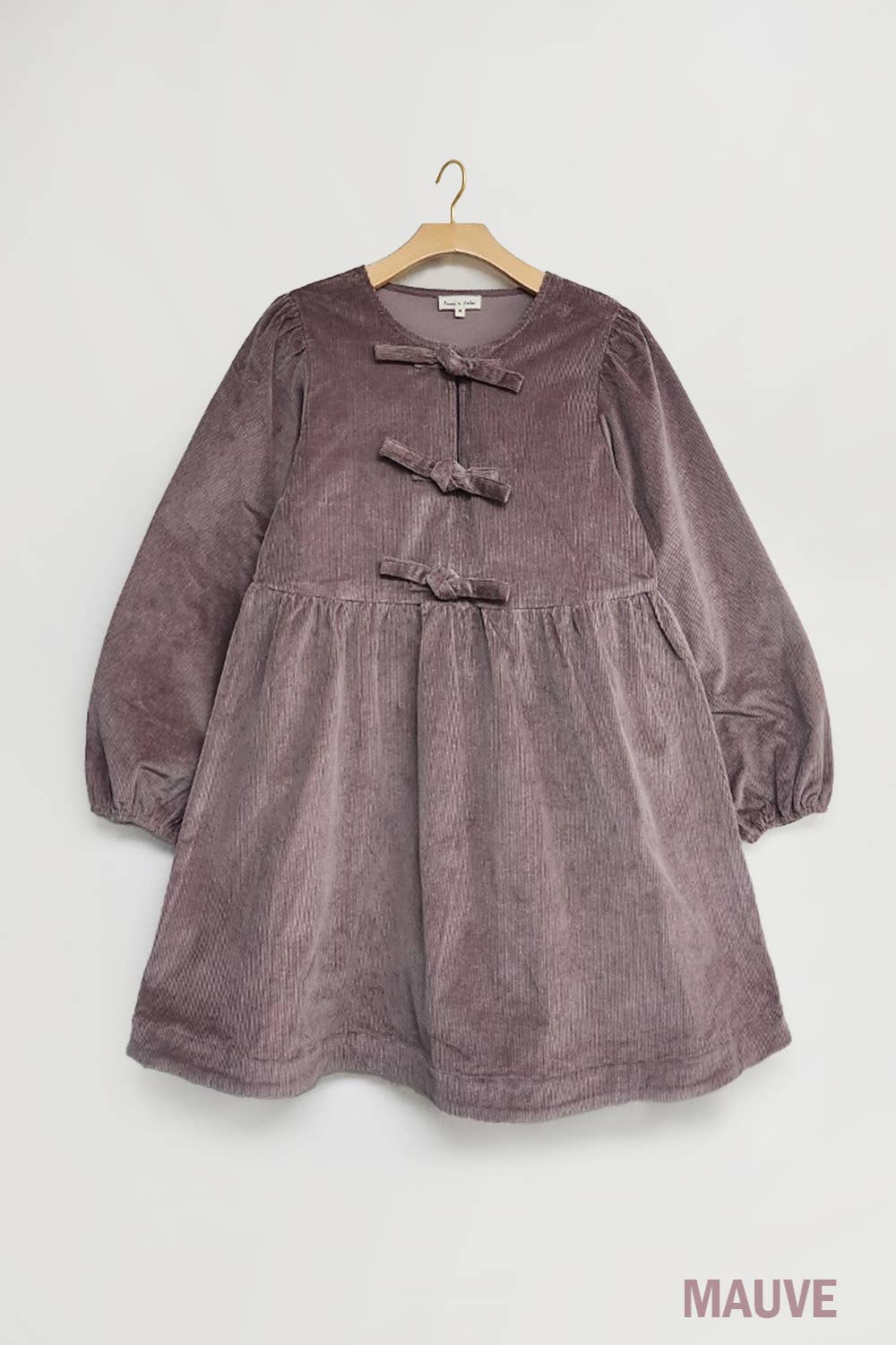 CORDUROY BABYDOLL DRESS